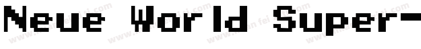 Neue World Super字体转换